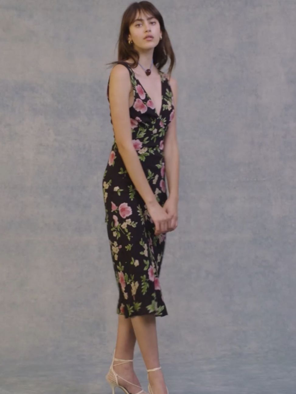 Floral Print Midi Dress