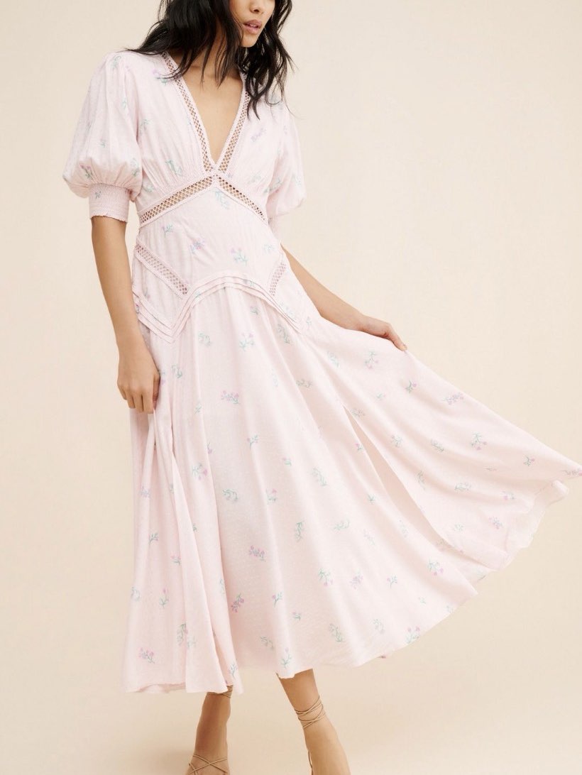 pink maxi dress