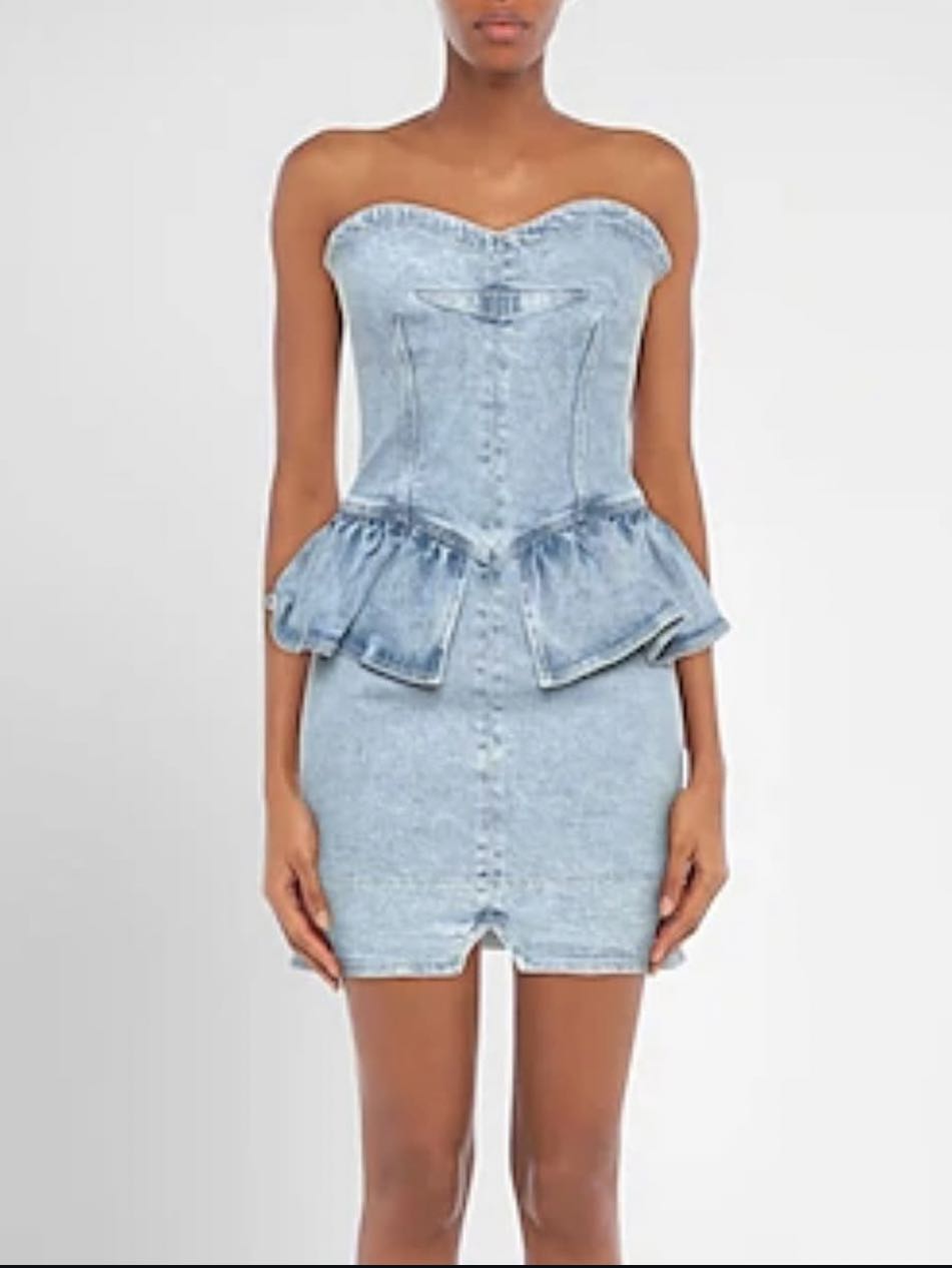 ISABEL MARANT denim mini dress