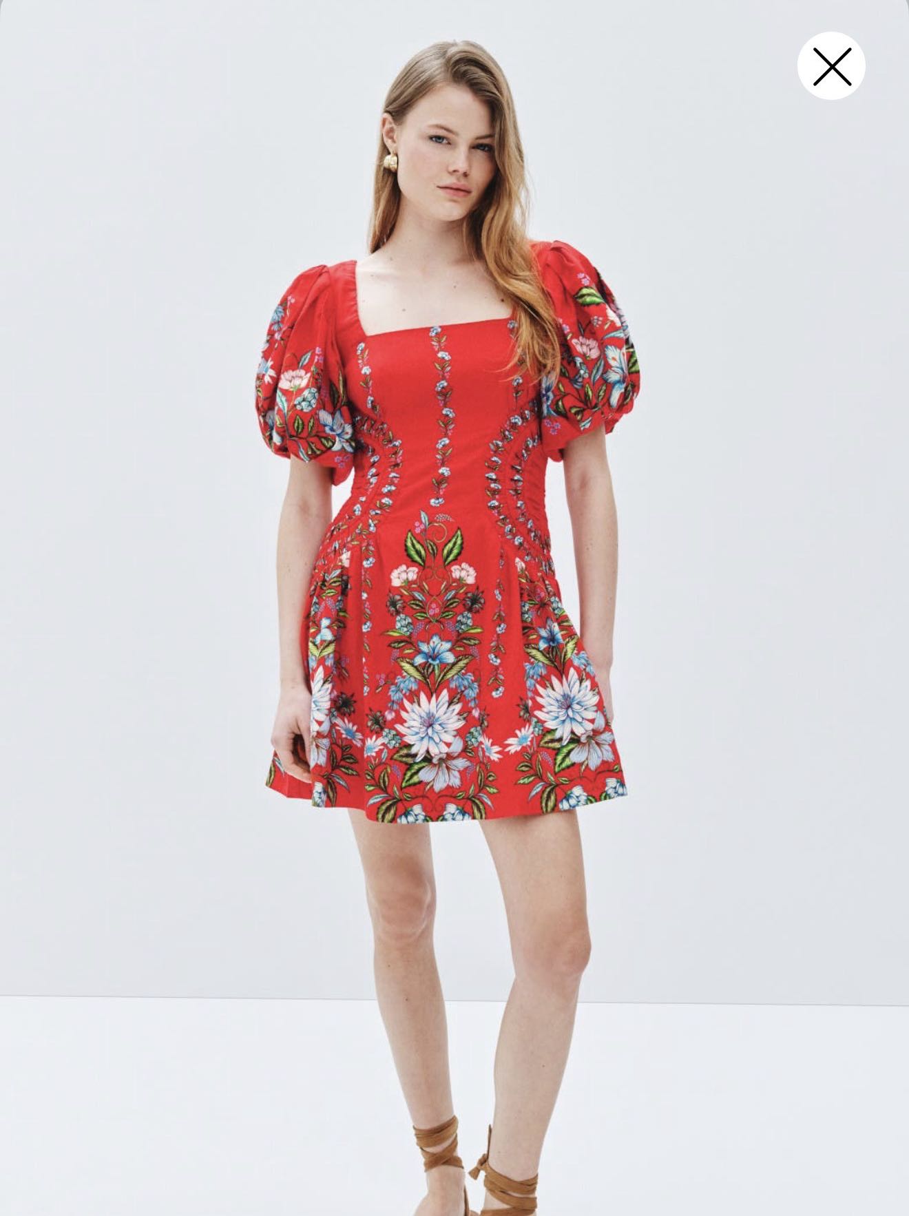 Farm Rio Anthurium Leaves Dress