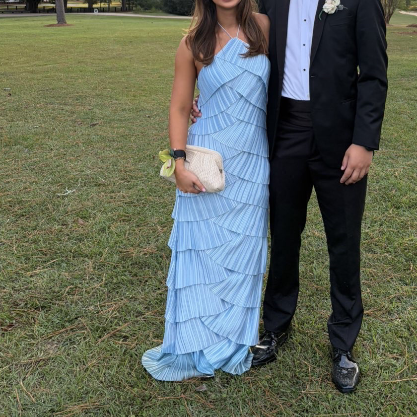 Baby blue formal dress
