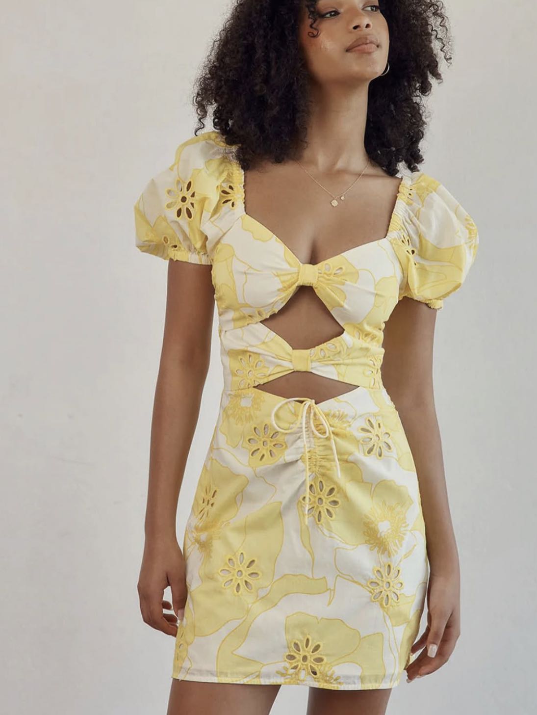 SABO yellow mini dress