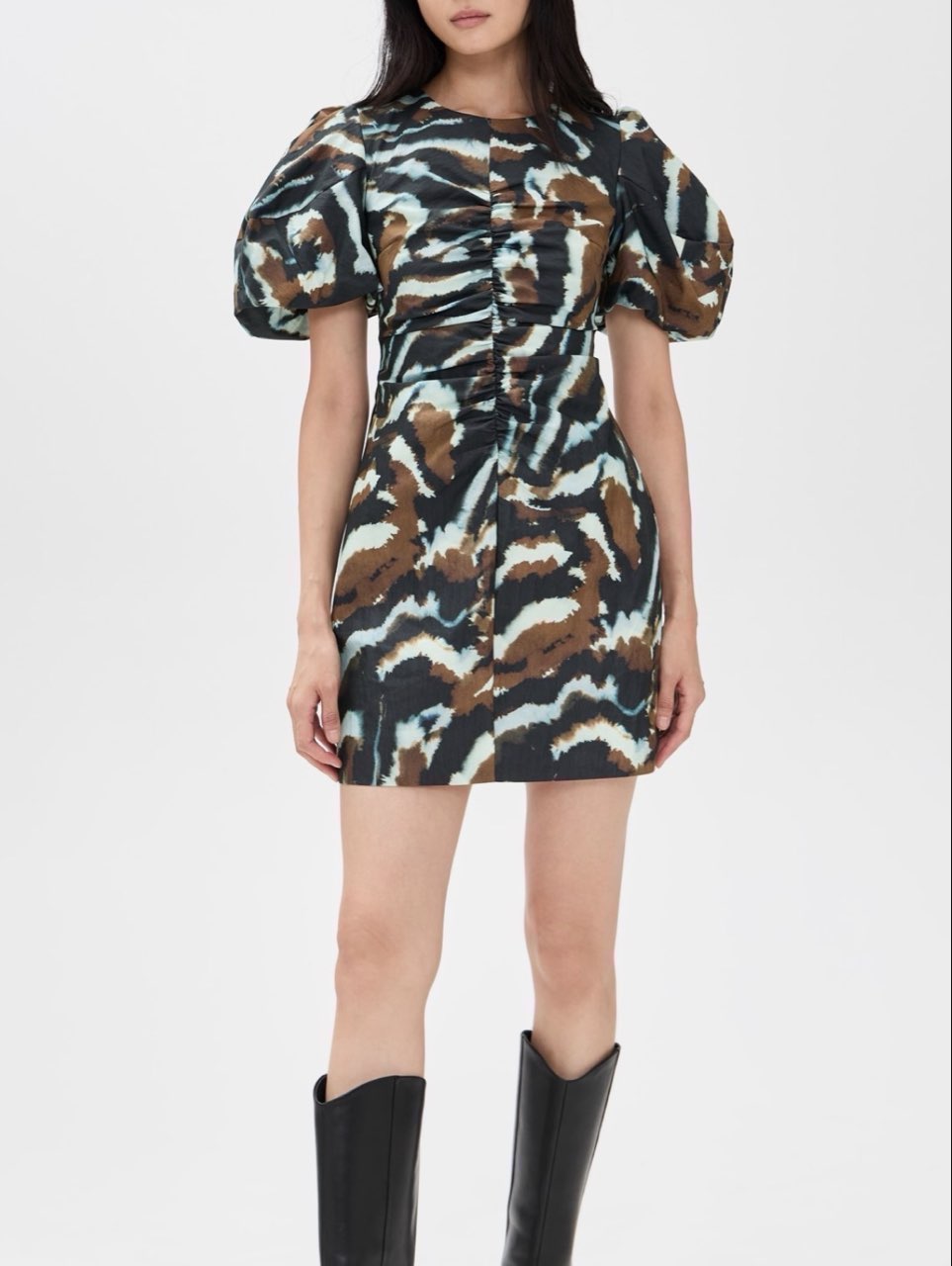 Tanner puff sleeve mini dress