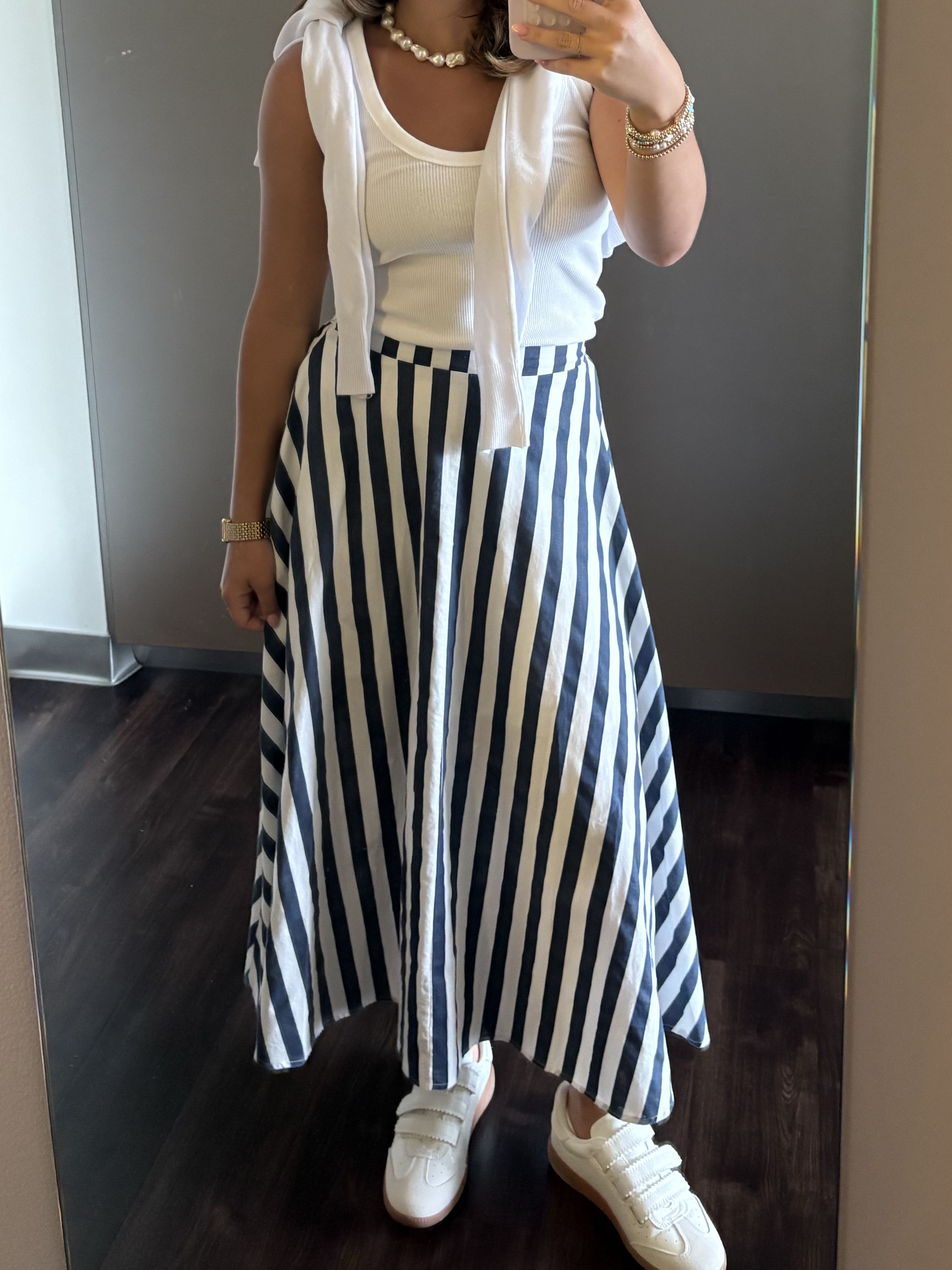 Striped Maxi Skirt