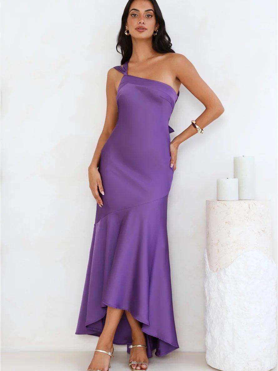 Romantic Affair Satin One Shoulder