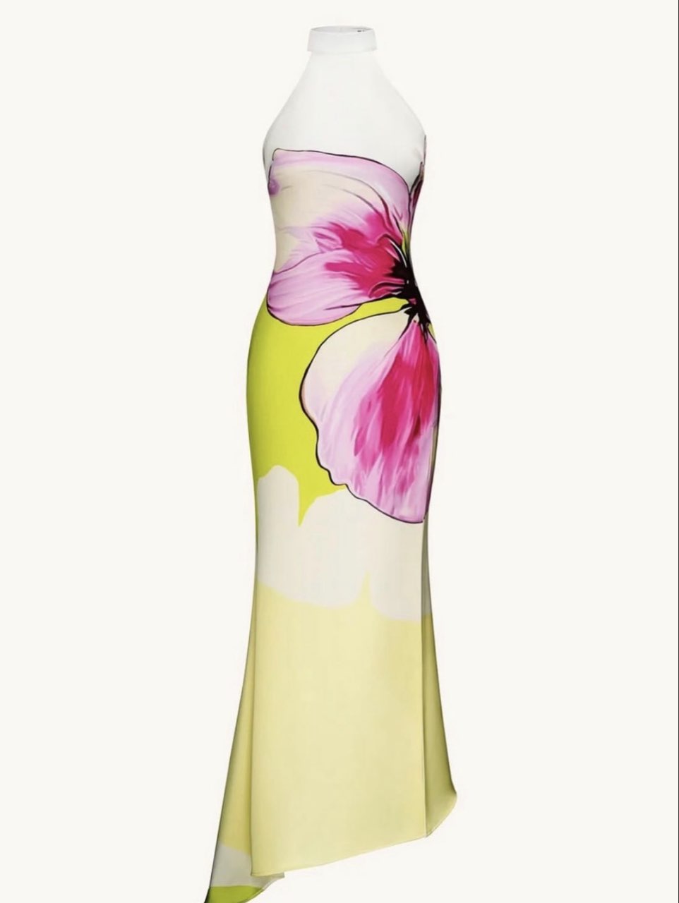 Halter Neck Floral Maxi Dress