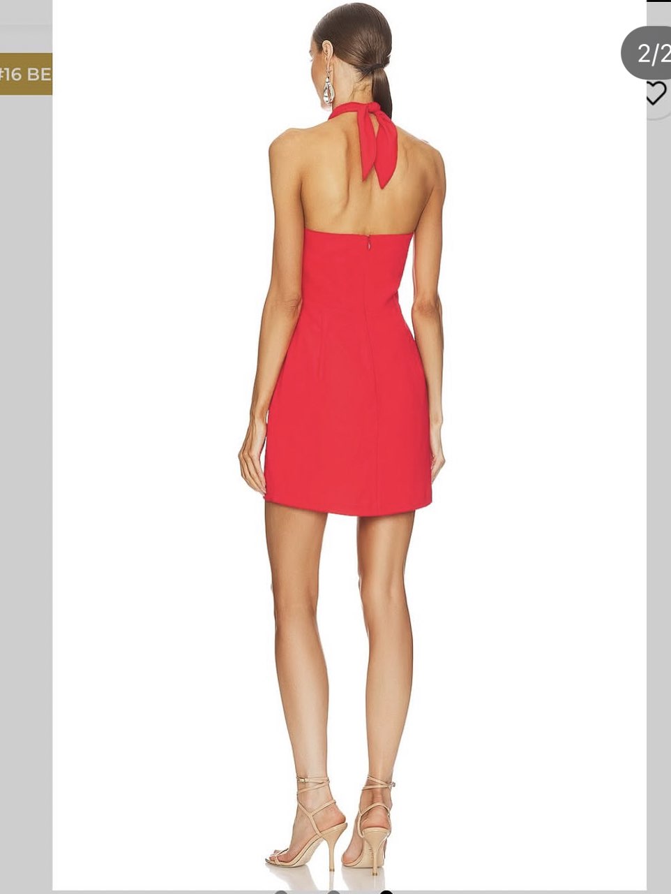Red Halter Neck Mini Dress