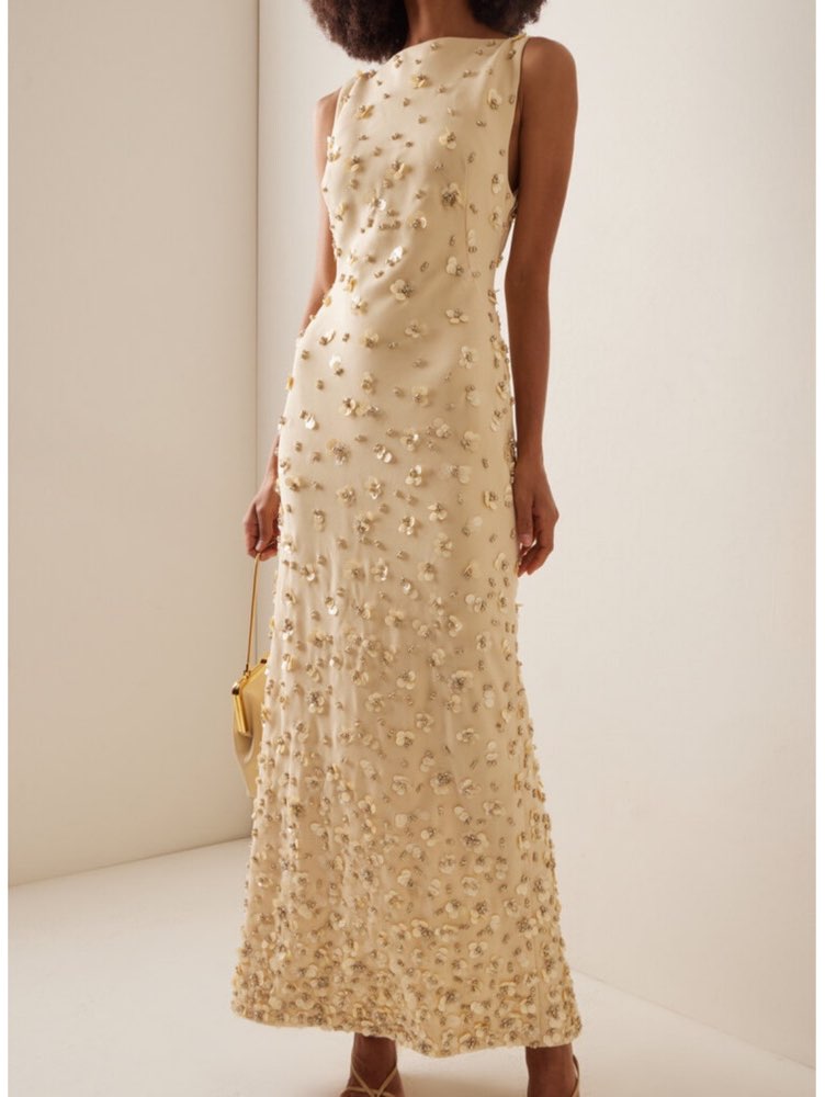 Embellished Column Gown