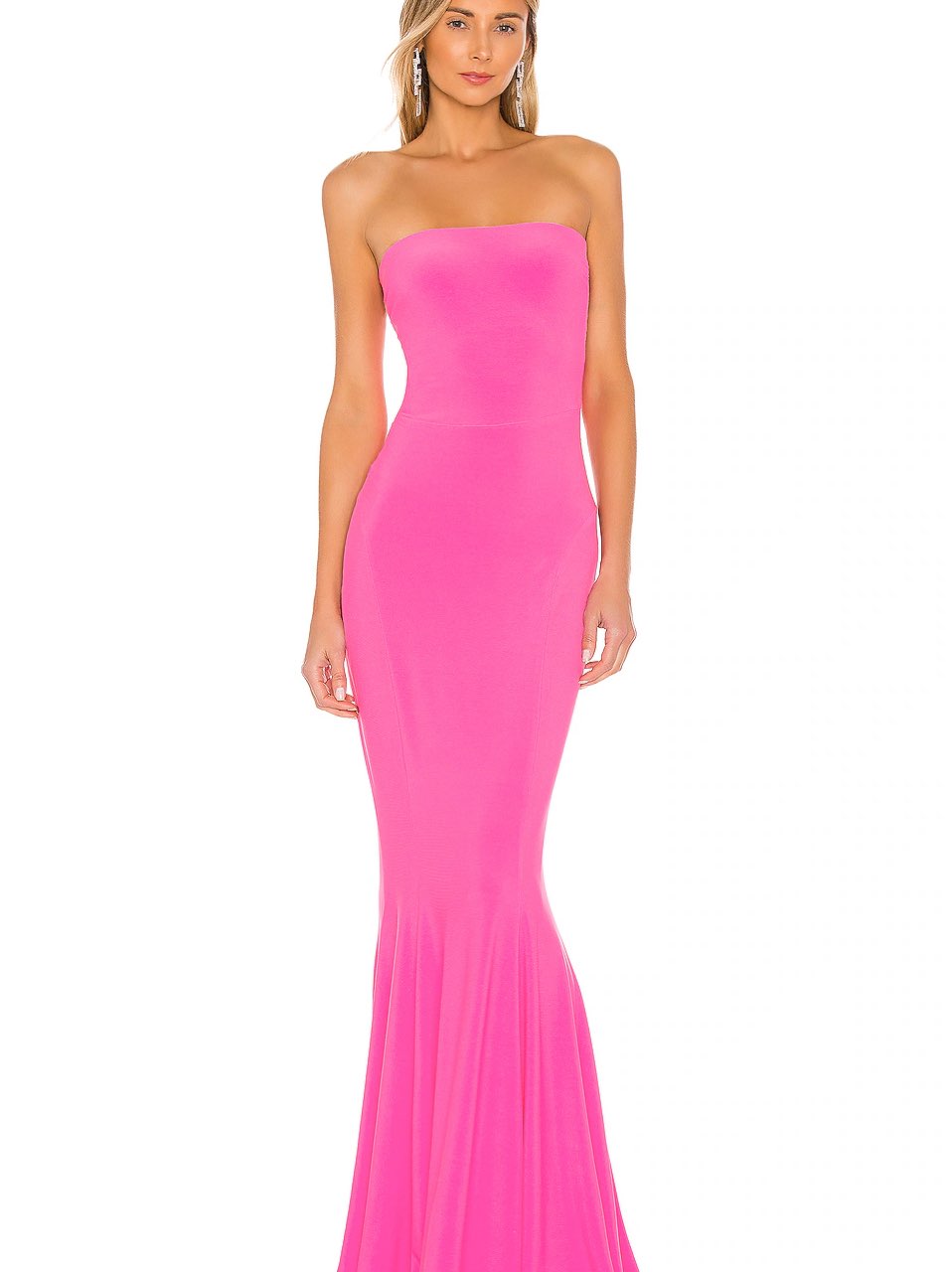 Hot pink formal dress