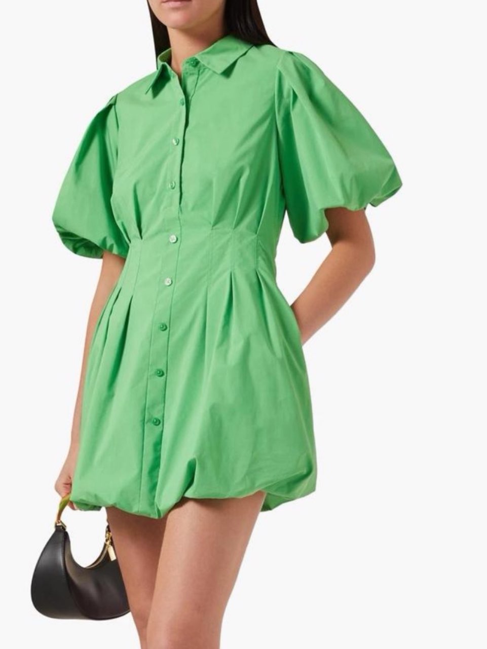 Simkhai green bubble dress
