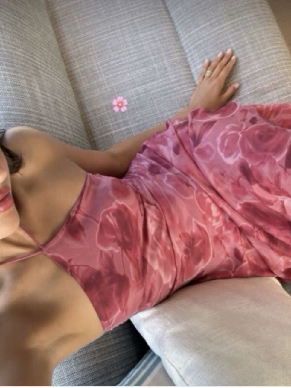 Pink Floral Slip Dress