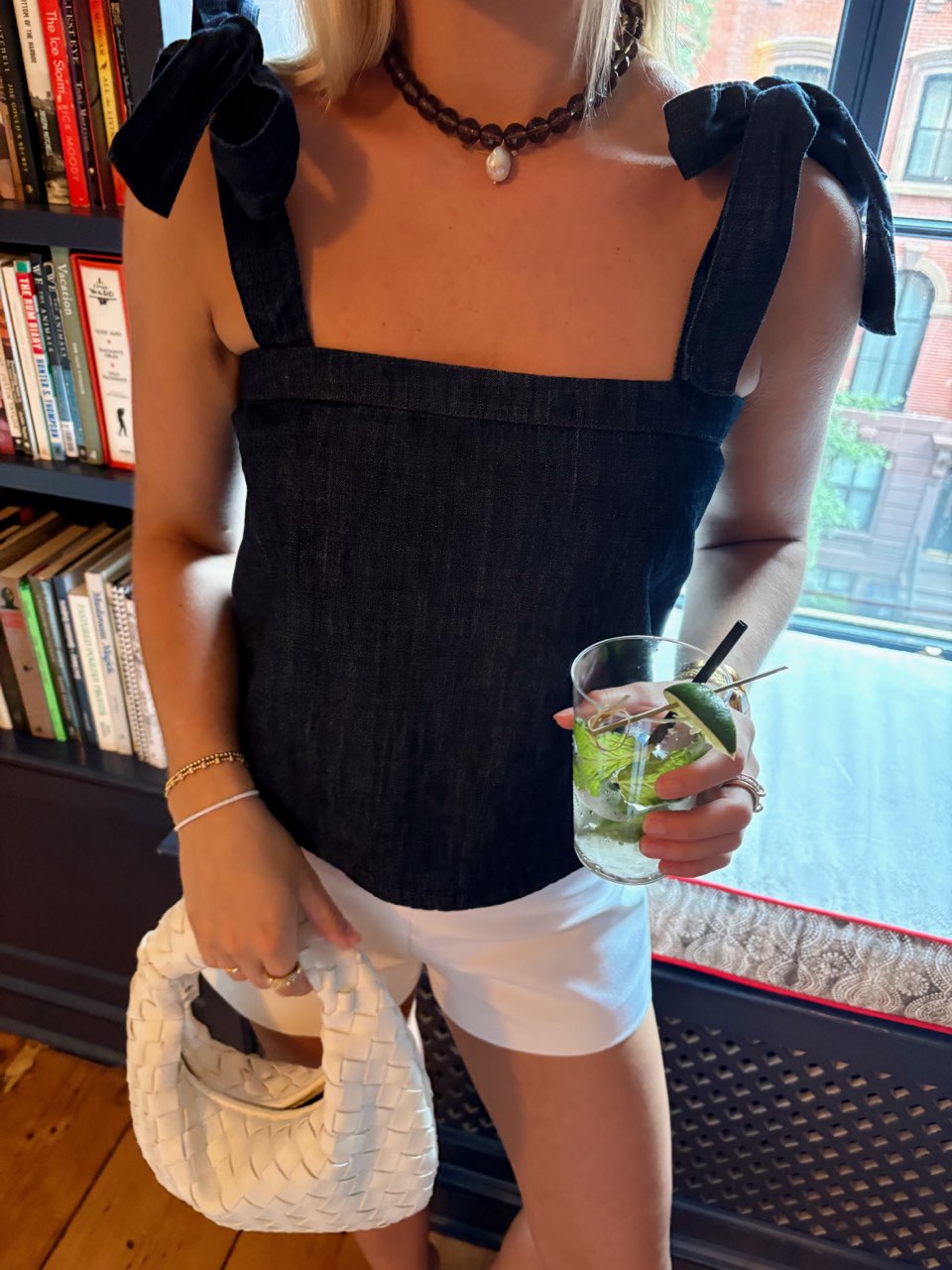Mango denim top