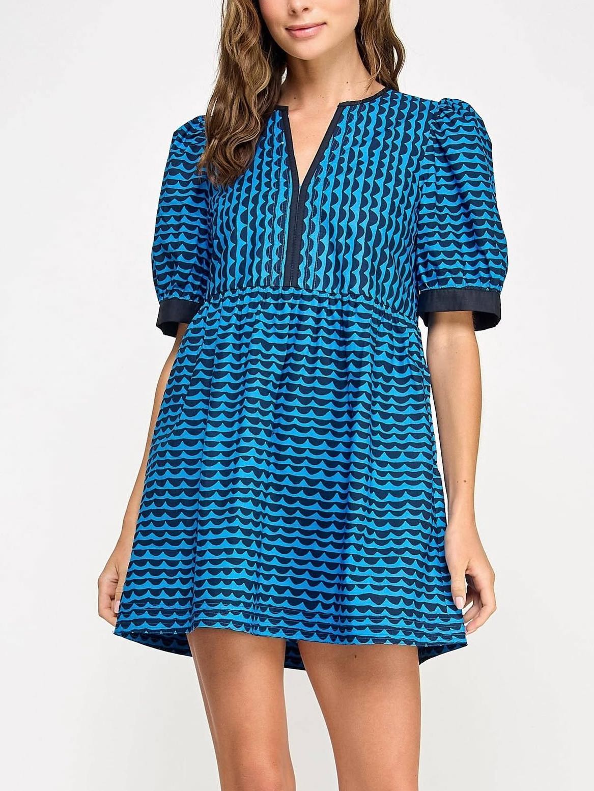 Navy and Blue Dress