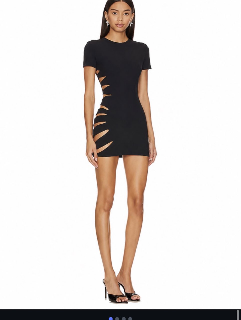 Black Cut-Out Mini Dress