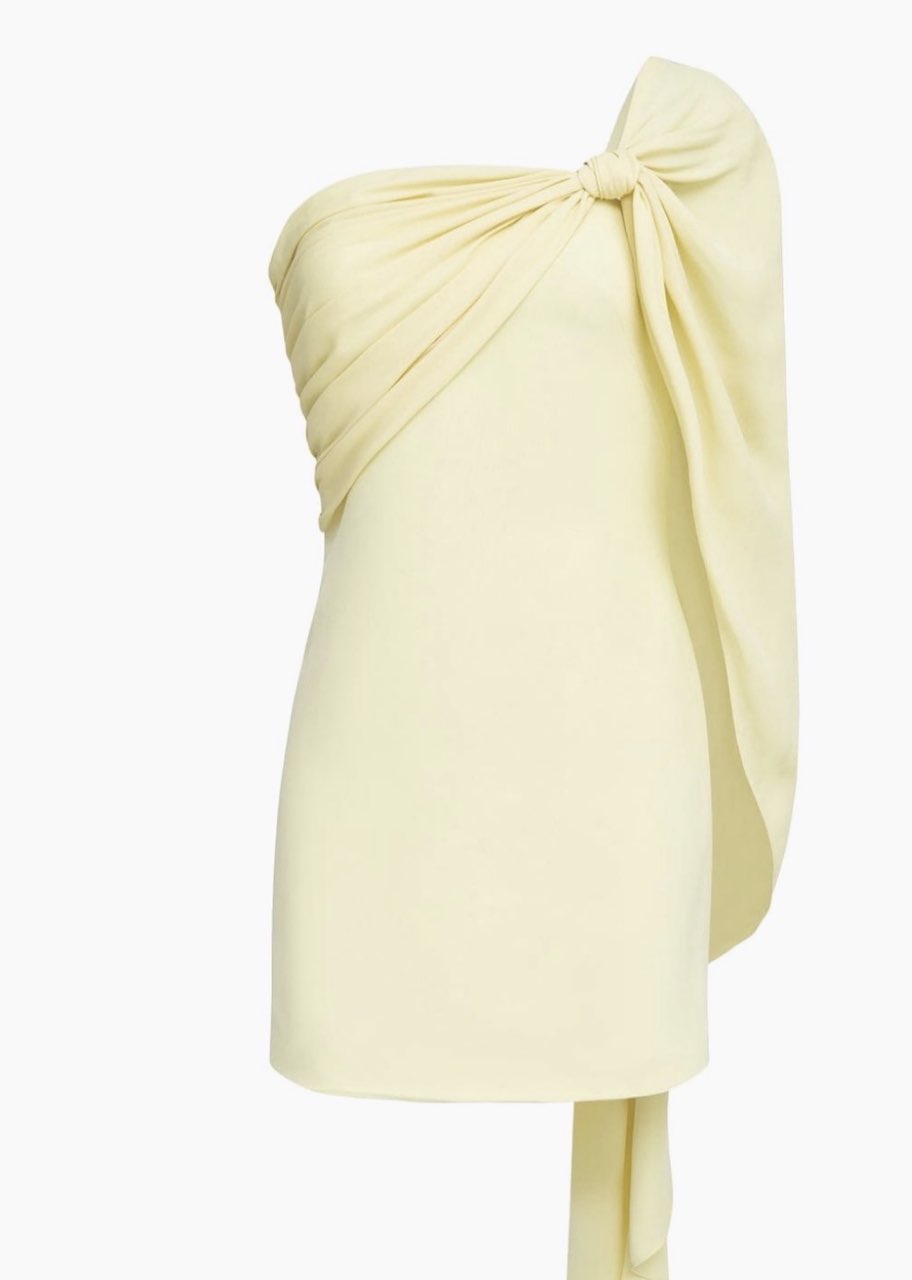 Asymmetric Cape Mini Dress