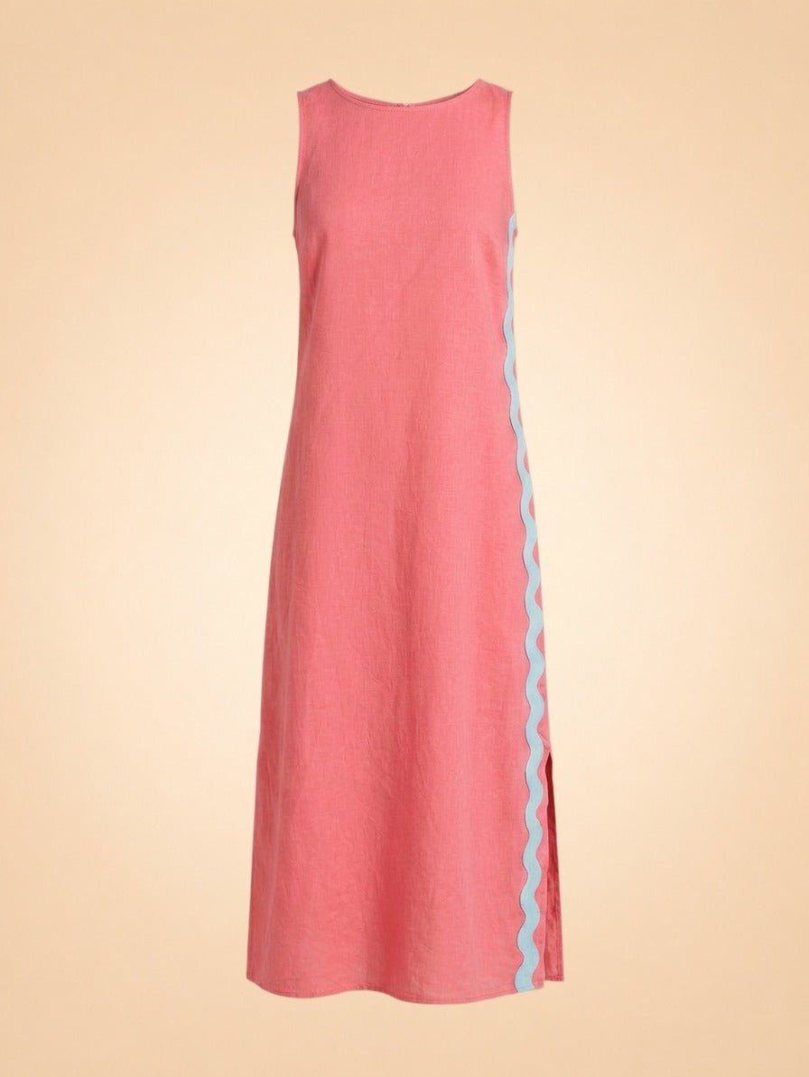 Zalia Side Stripe Maxi Dress