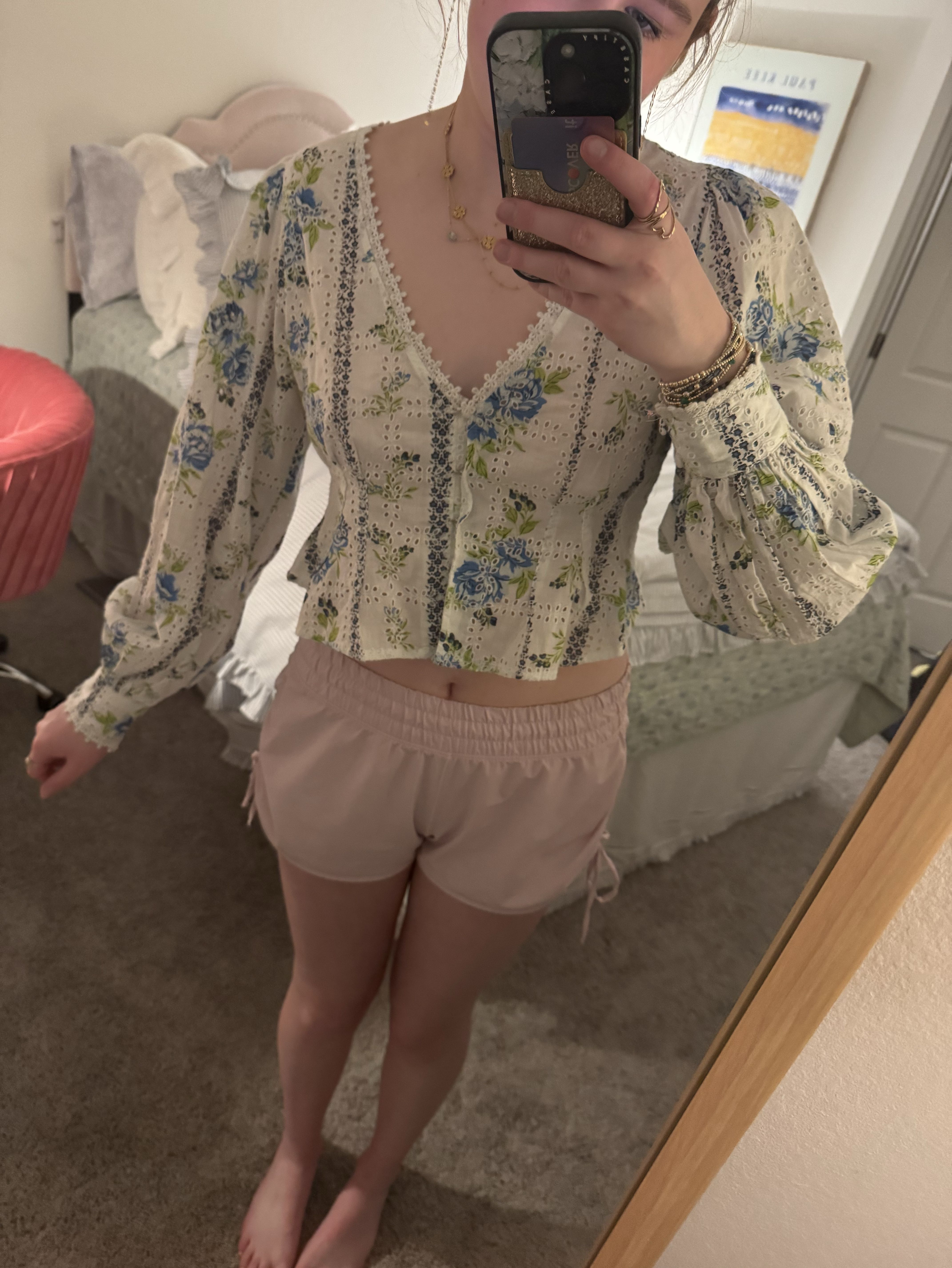 Free People Eyelet Top
