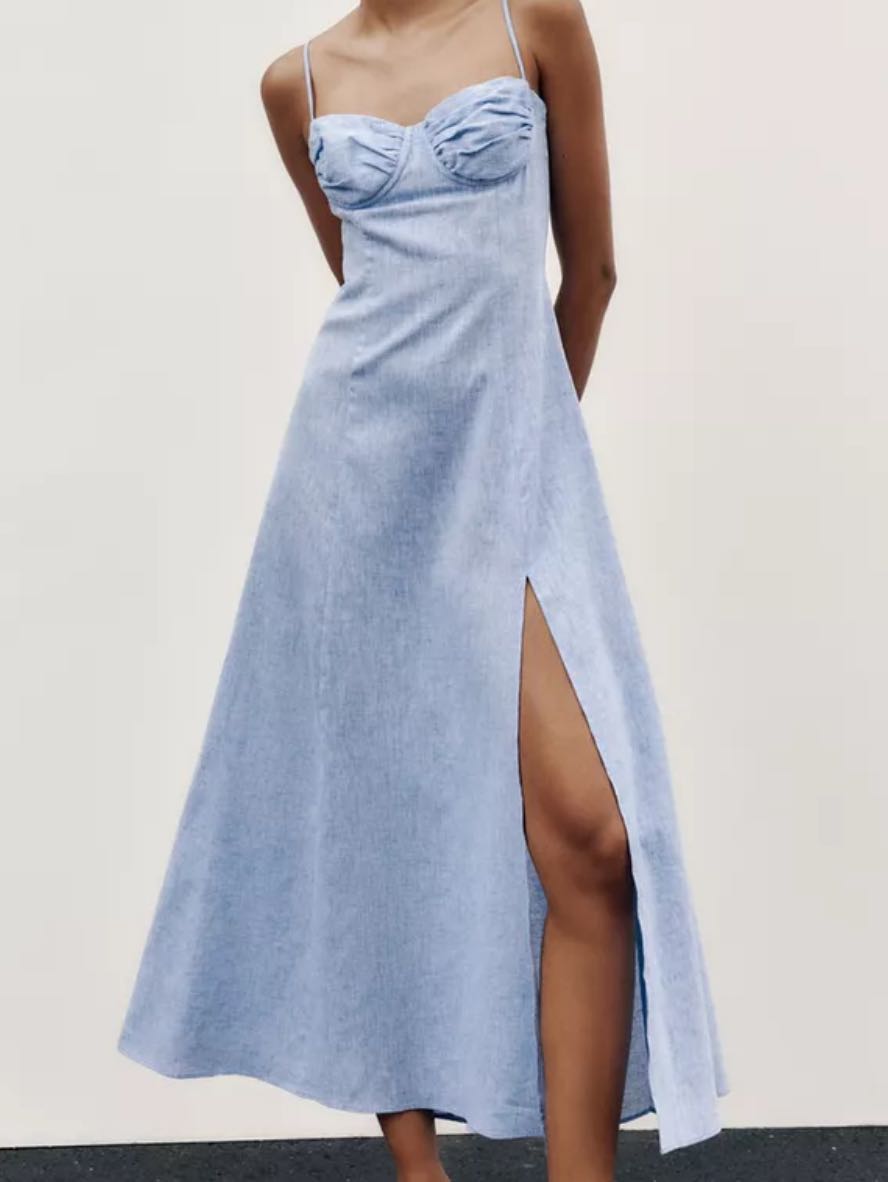 Linen corset dress