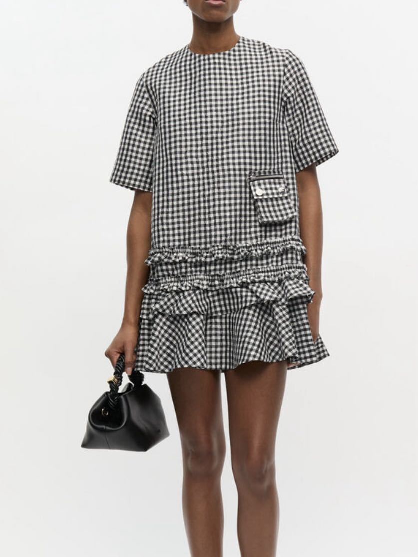 Ganni Crinkled Dress