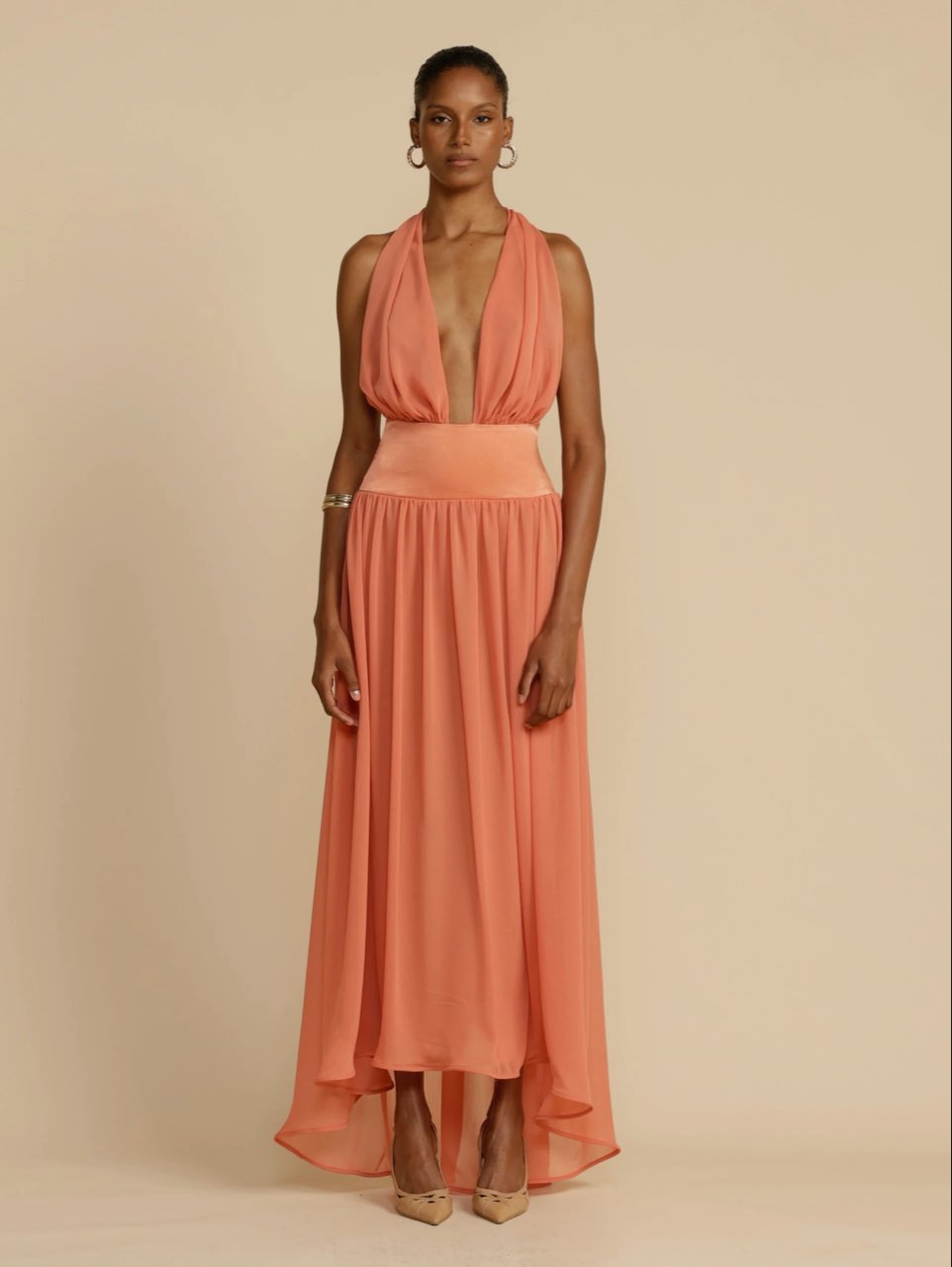 Orange Maxi Dress