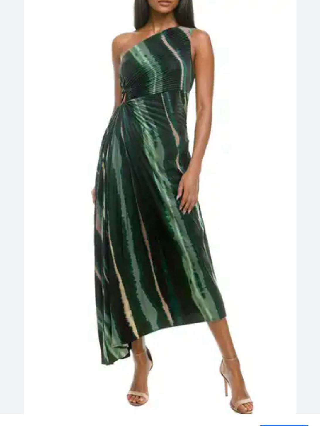Green - Multicolored Formal Dress