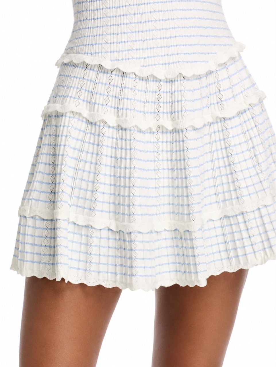 White Textured Mini Dress