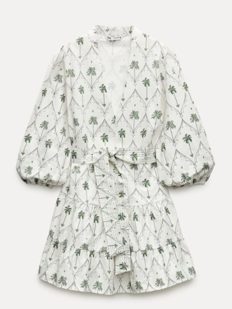 Palm Tree Mini Dress