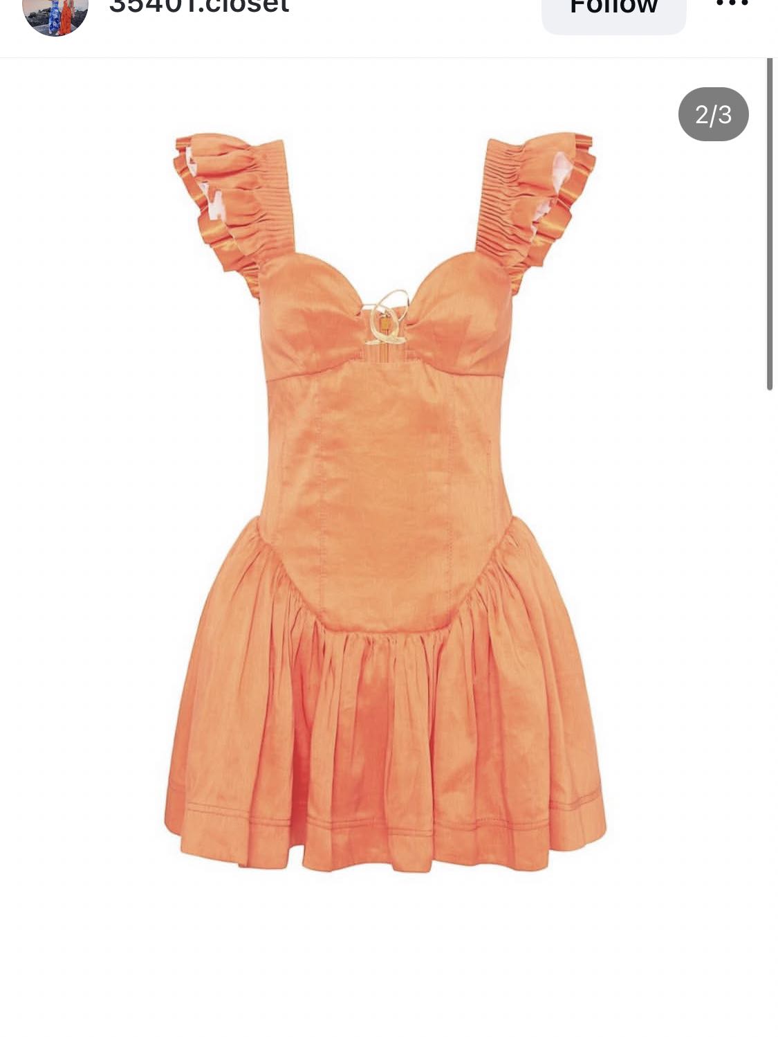 Aje Simone frill minidress
