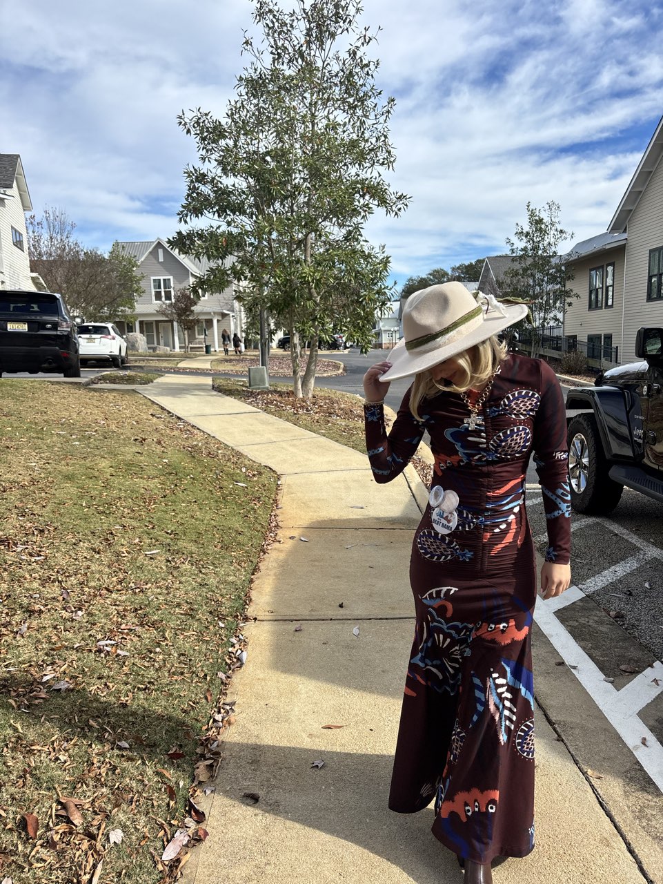 Resa long sleeve gameday dress