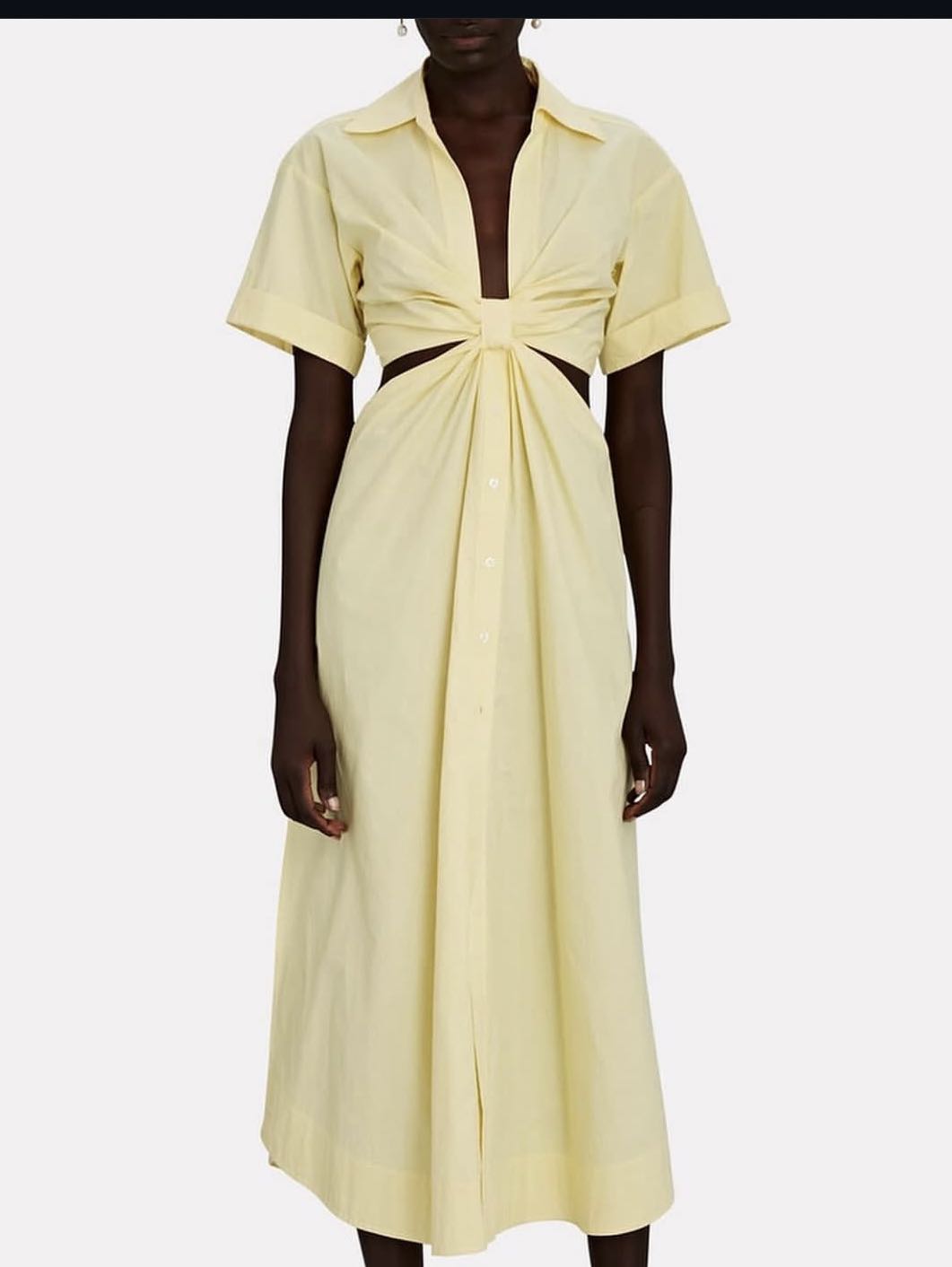 A.L.C Yellow Cutout dress