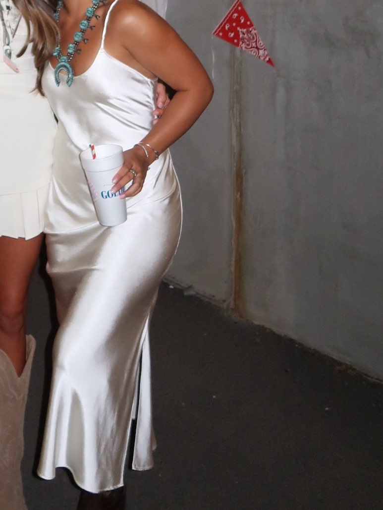 Cream Midi Dress