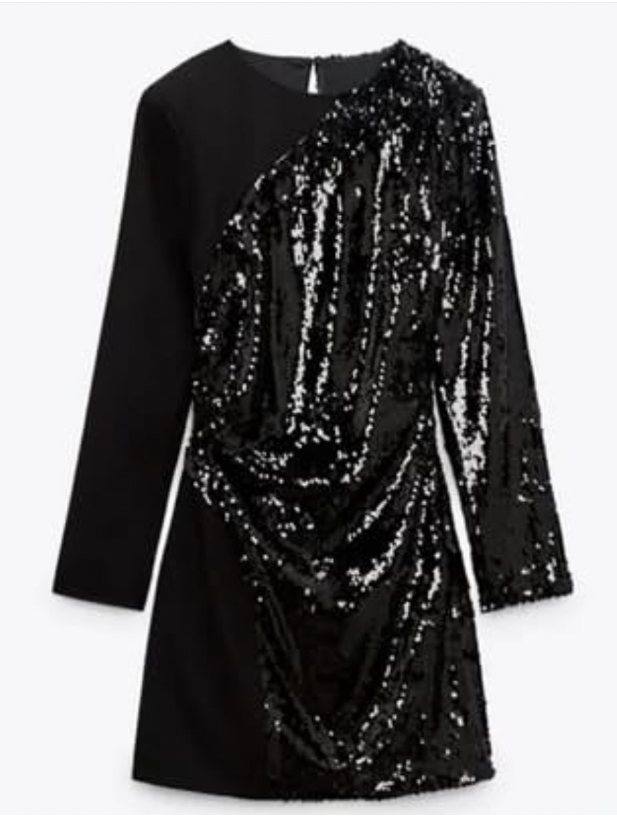 Sequin Long Sleeve Mini