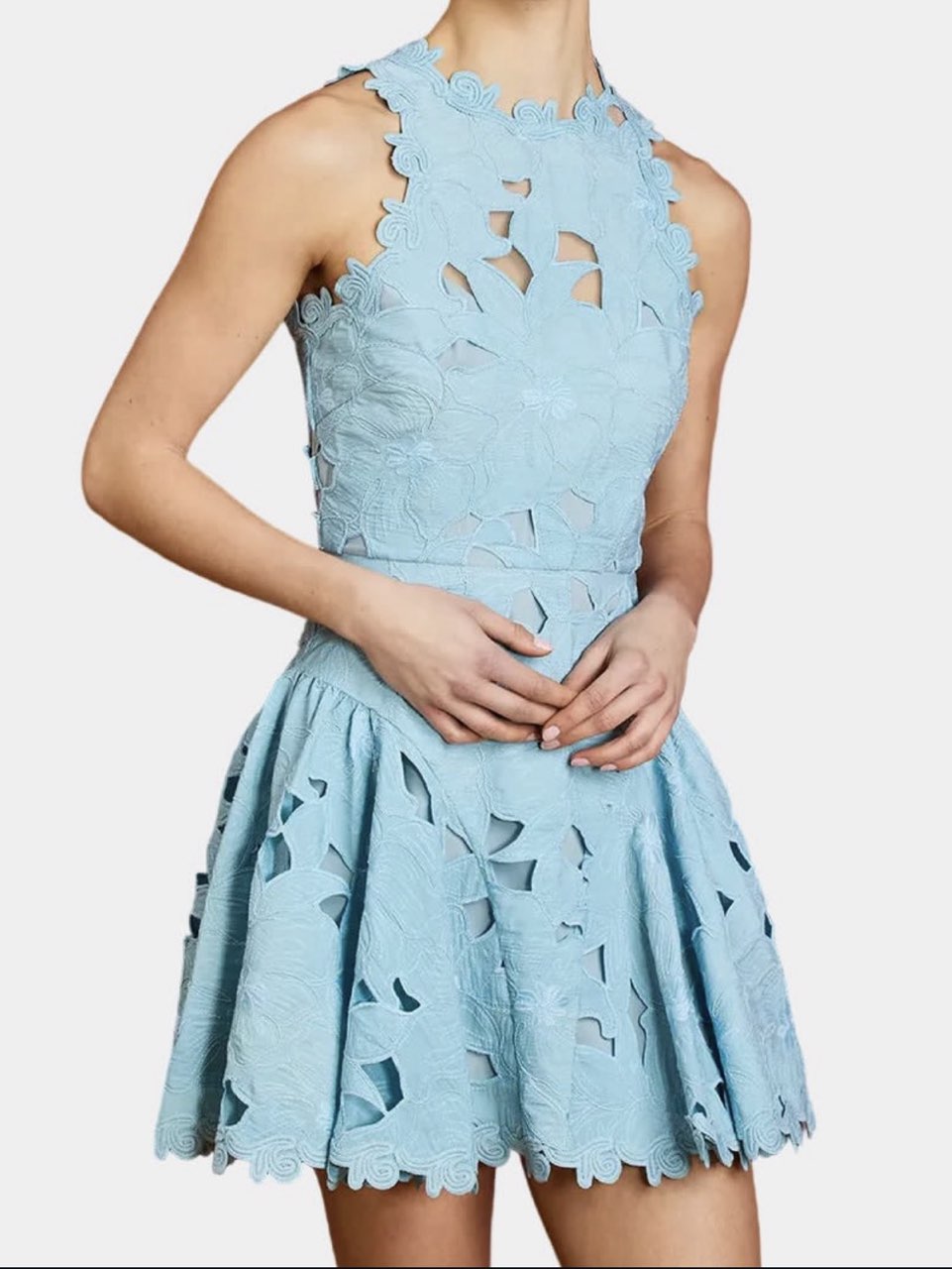 Saylor Franci Blue Floral Dress