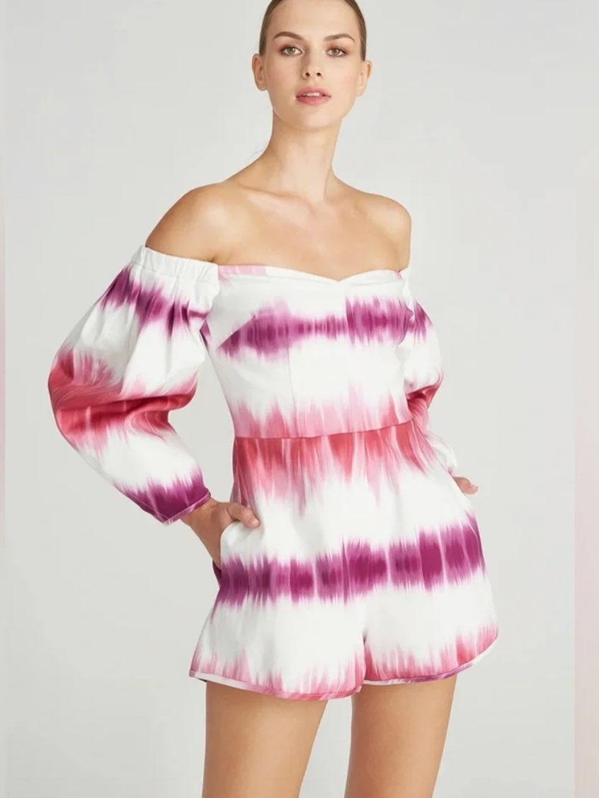 AMUR pink and purple romper