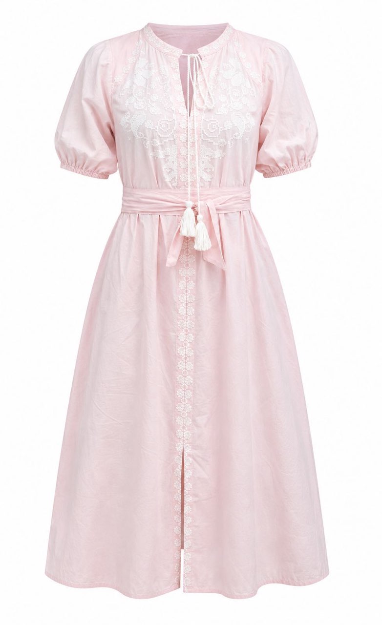 Light Pink Midi Dress