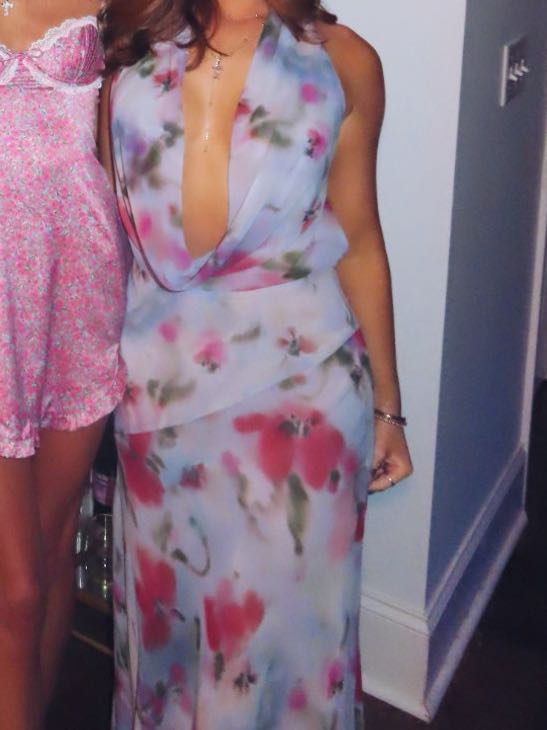 Floral Halter Maxi Dress