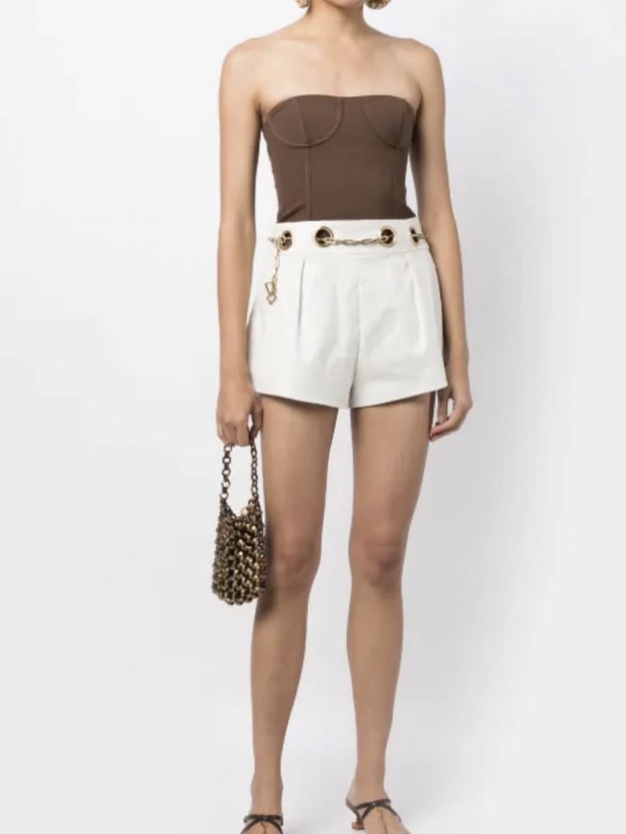 Cult Gaia white shorts