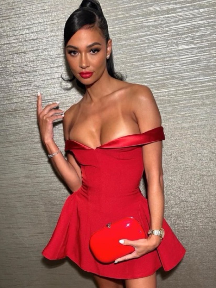 Red Off-Shoulder Mini Dress