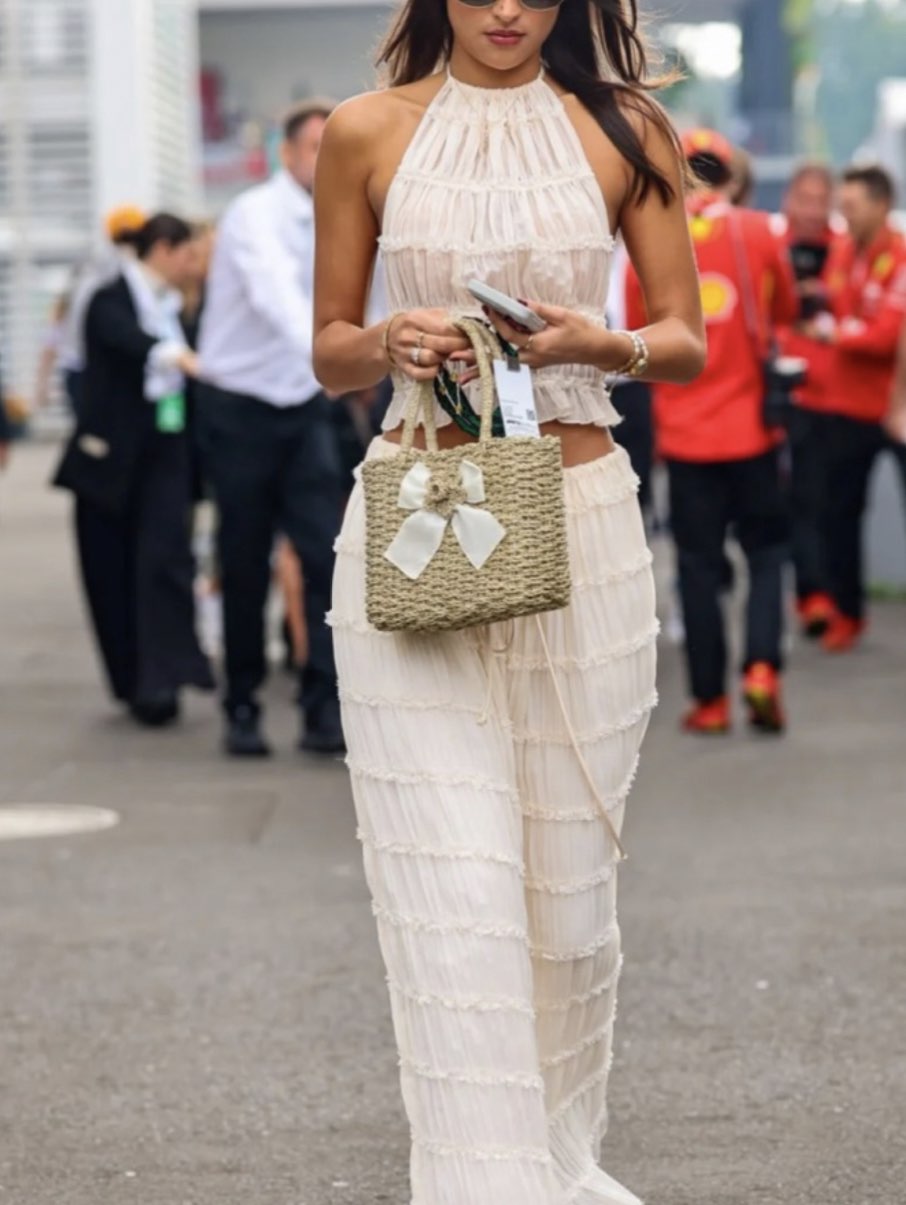 Ivory Sheer Halter Top & Maxi Skirt Set