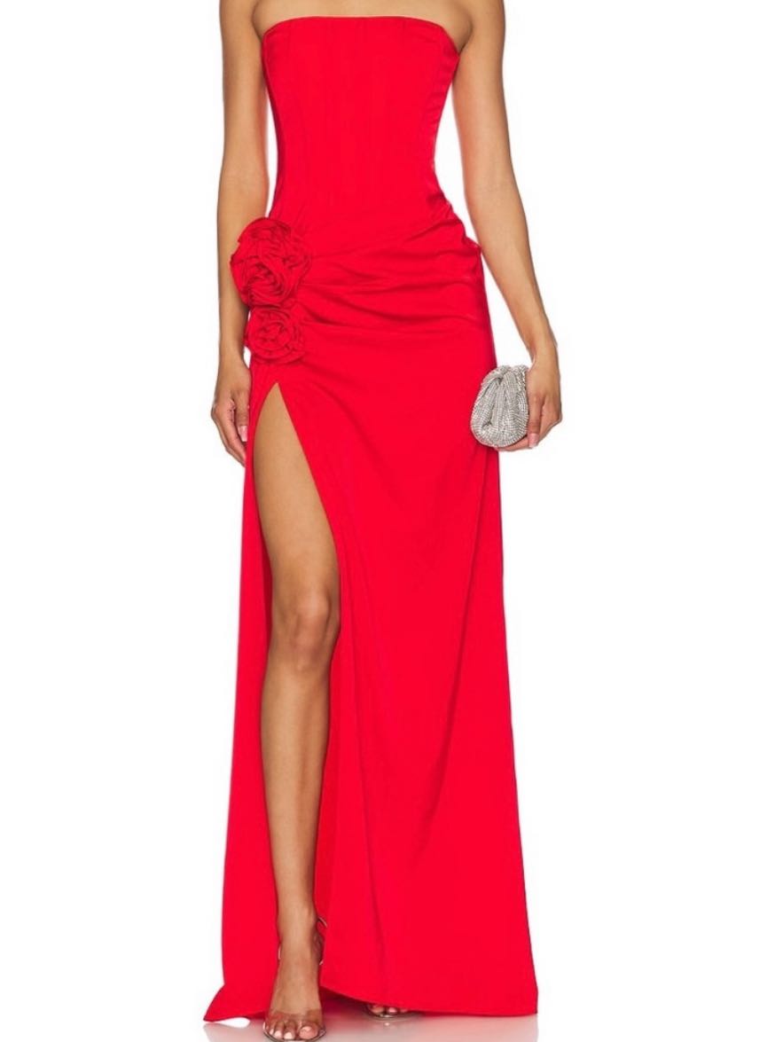 Red formal dress