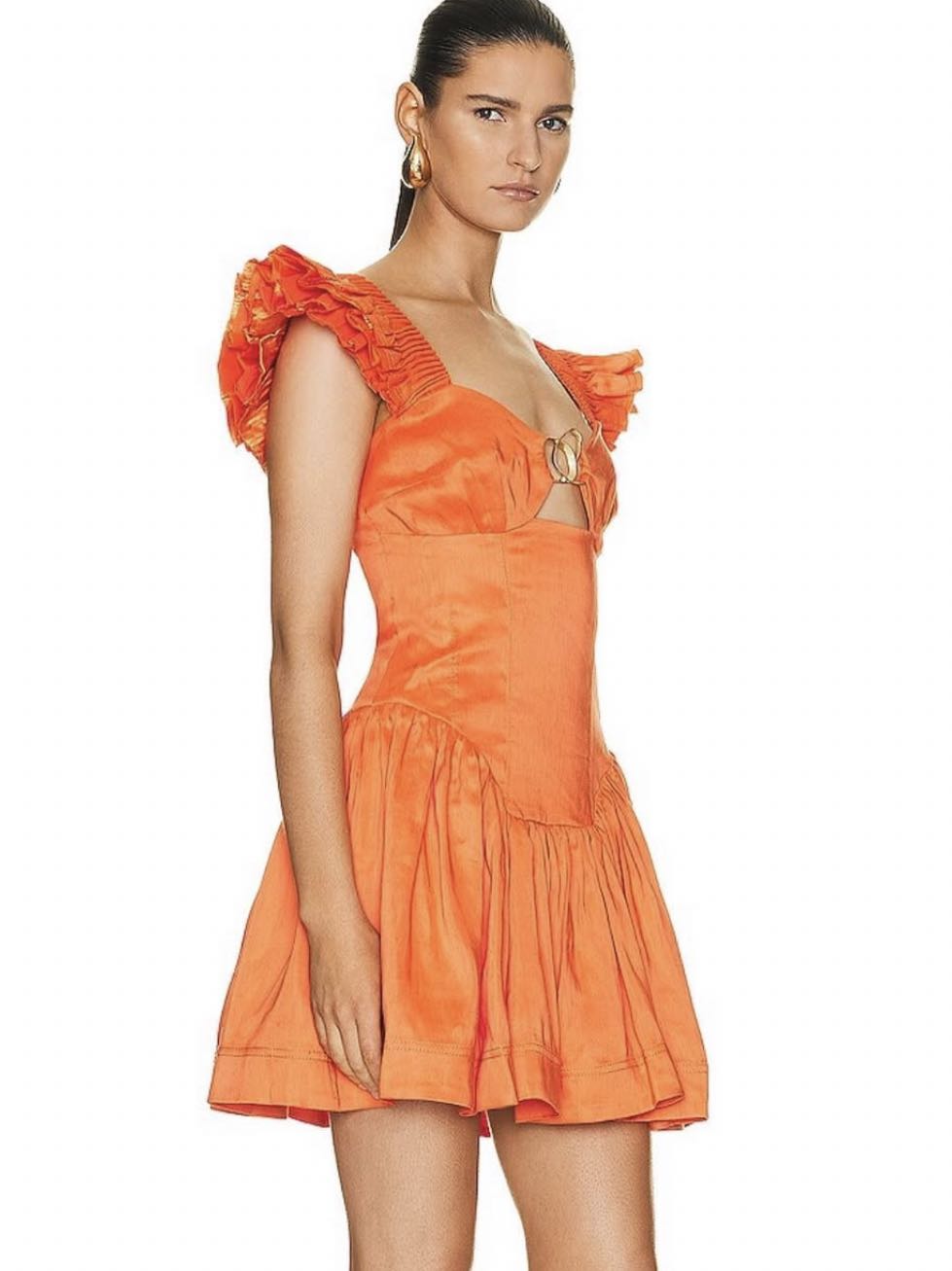AJE Orange Ring Dress