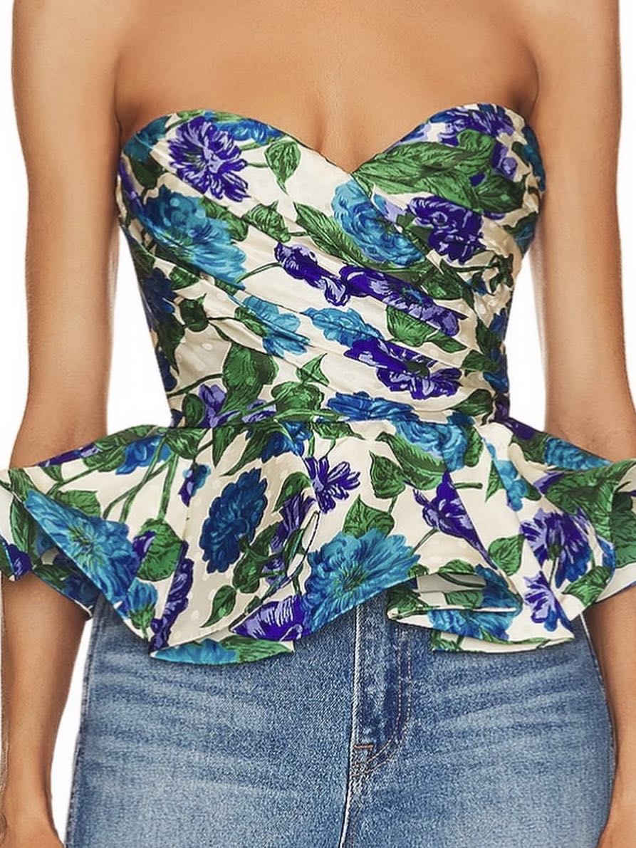 Peplum floral top