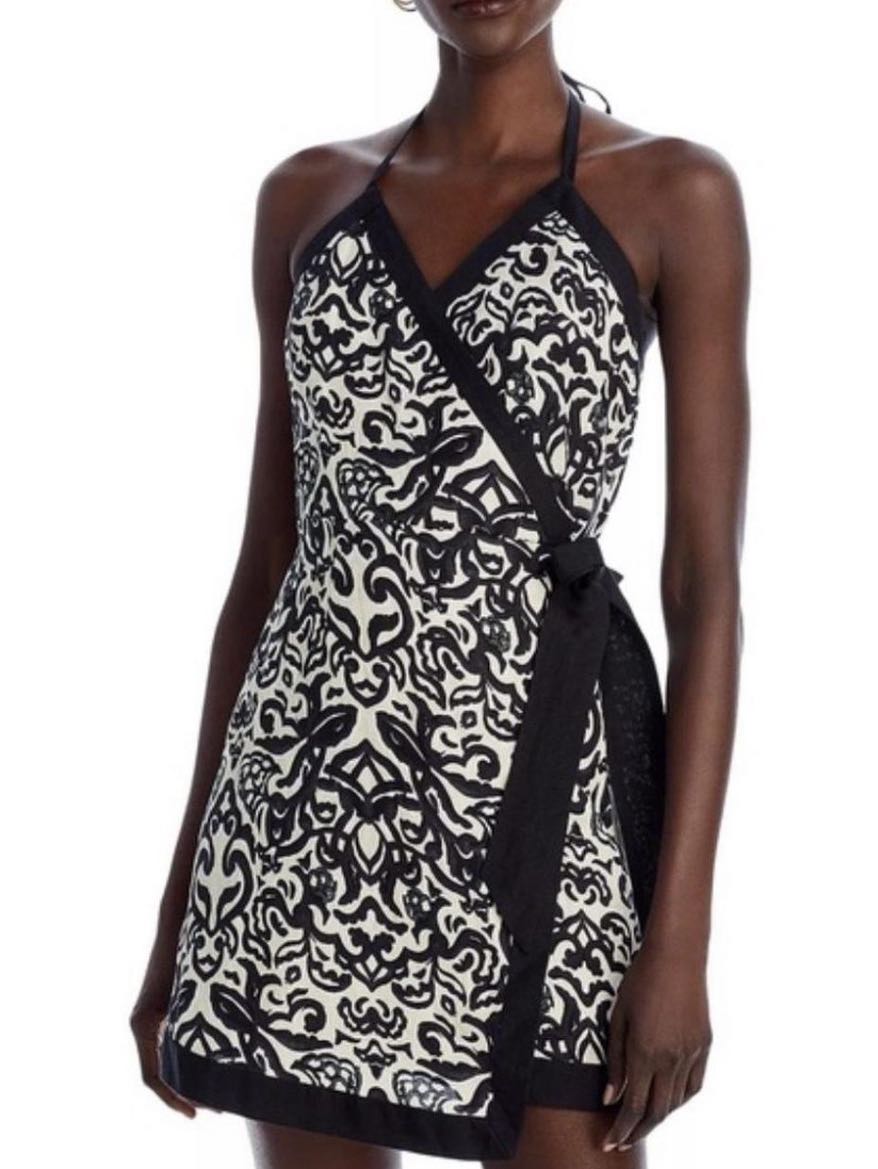 B&W Wrap Dress