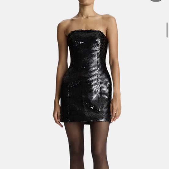 ALC black sequin mini dress (has pockets)