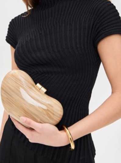 Heart Shaped Marbled Clutch