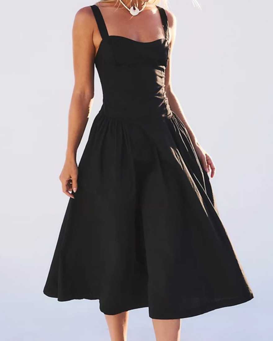 Free People Paolo Dress In Black