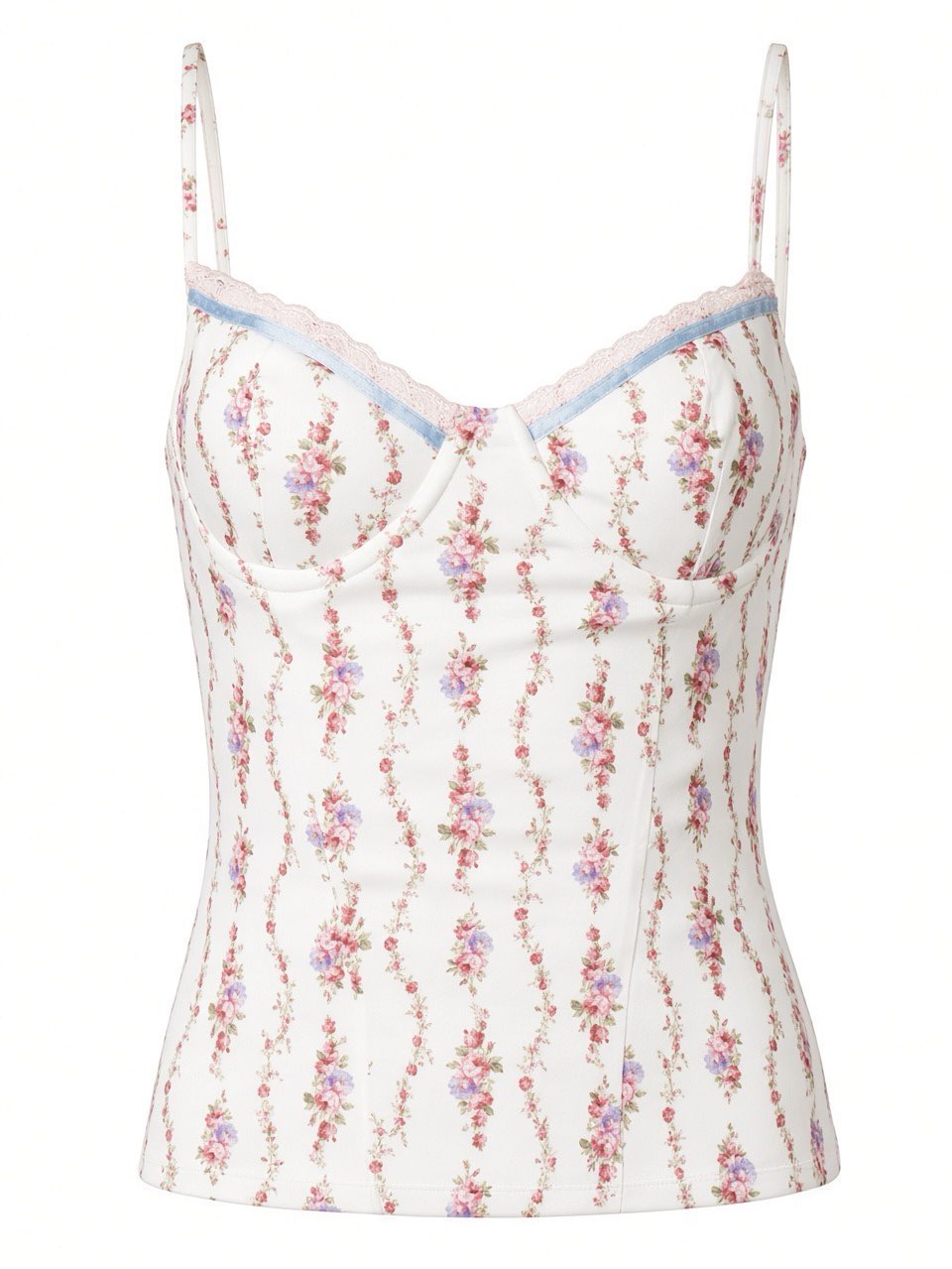 Floral Corset Bustier Top