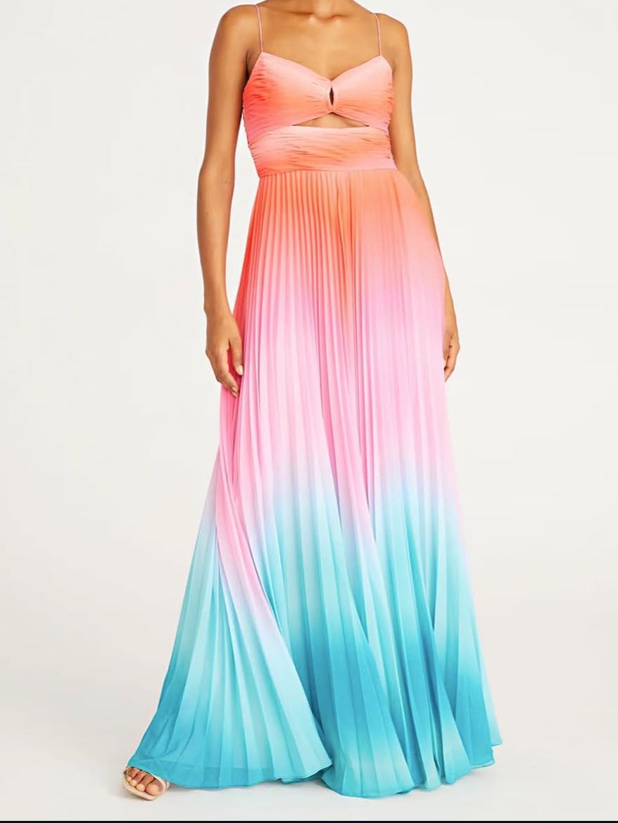 Emmett pleated gown