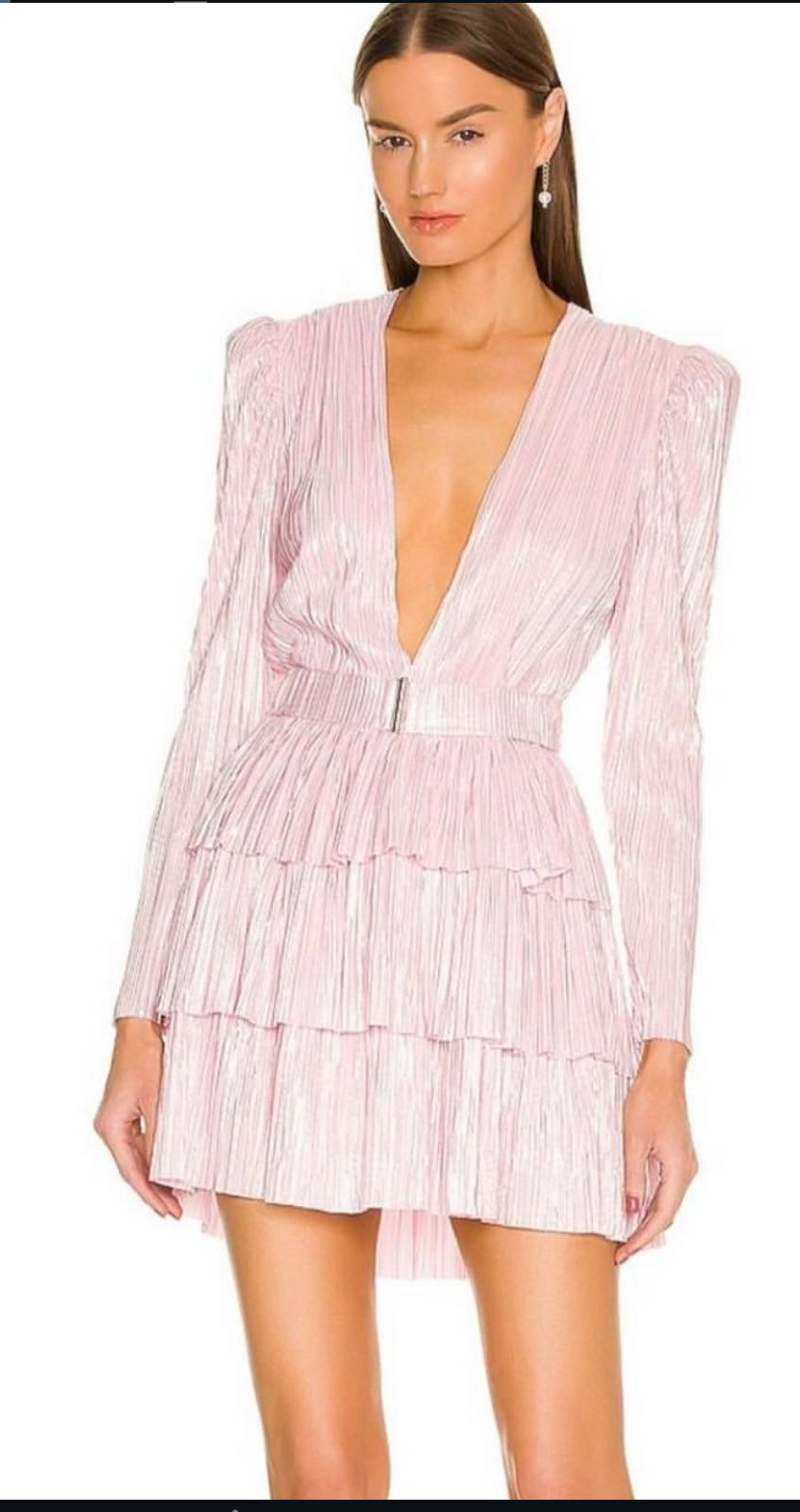 sabrina musayev pink long sleeve dress