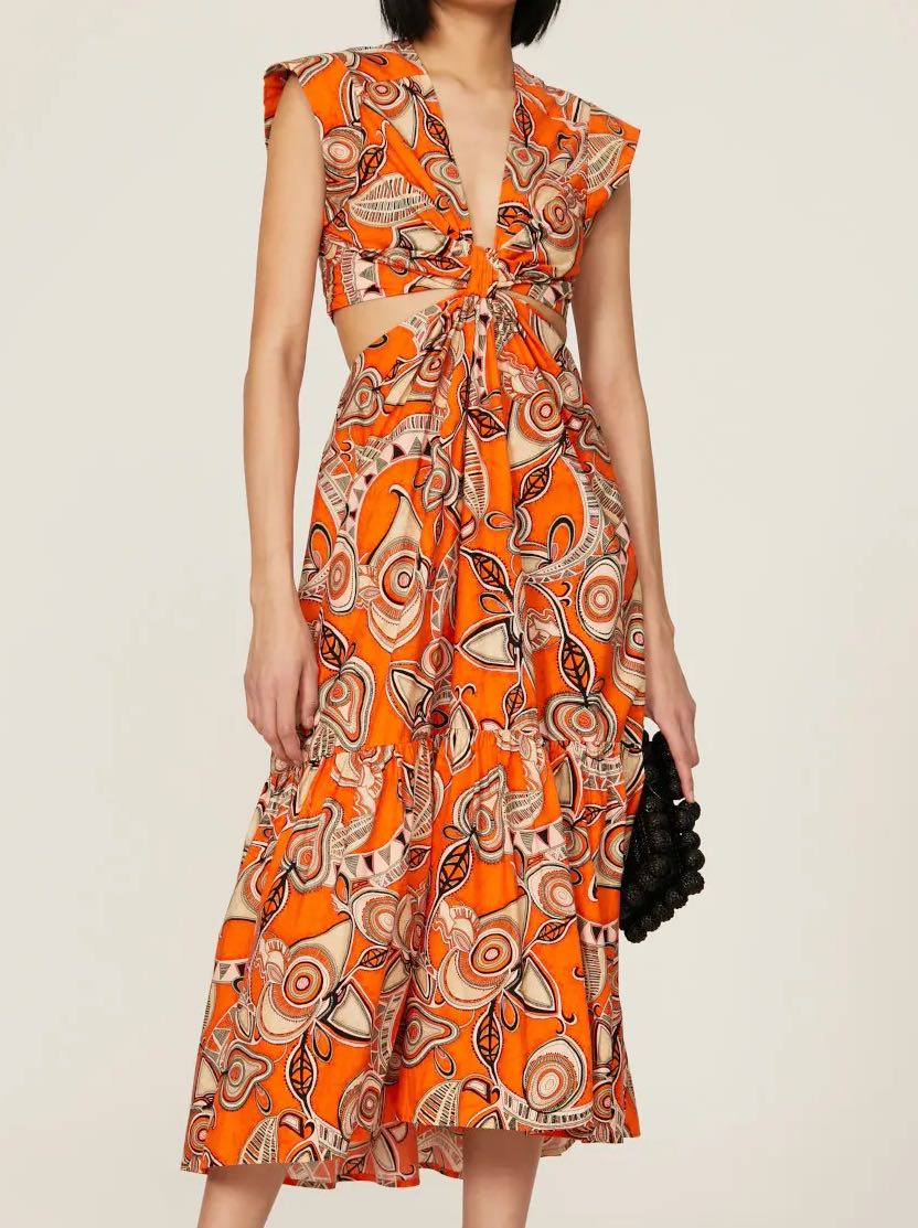 Orange Maxi Dress 🧡